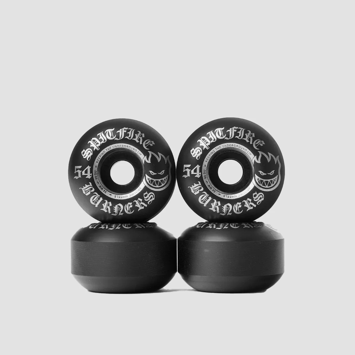 Spitfire Burners 99DU Skateboard Wheels Black 54mm