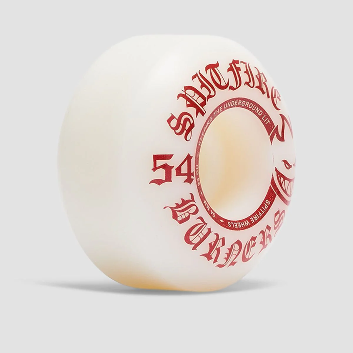 Spitfire Burners 99DU Skateboard Wheels White 54mm - Image 2