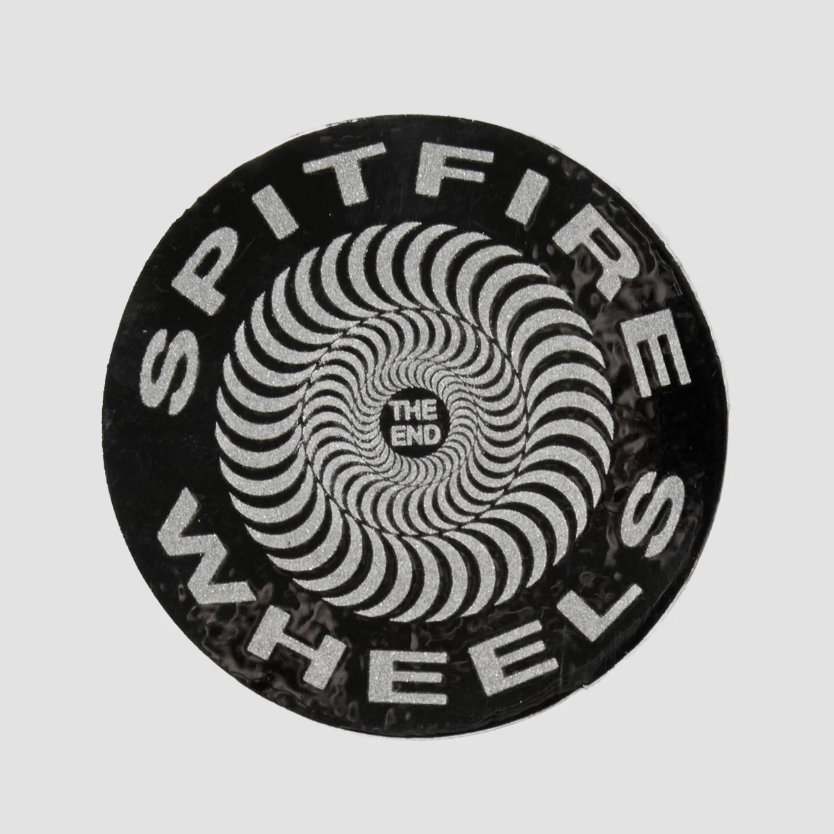 Spitfire Classic Sticker Large Black/Grey 190mm