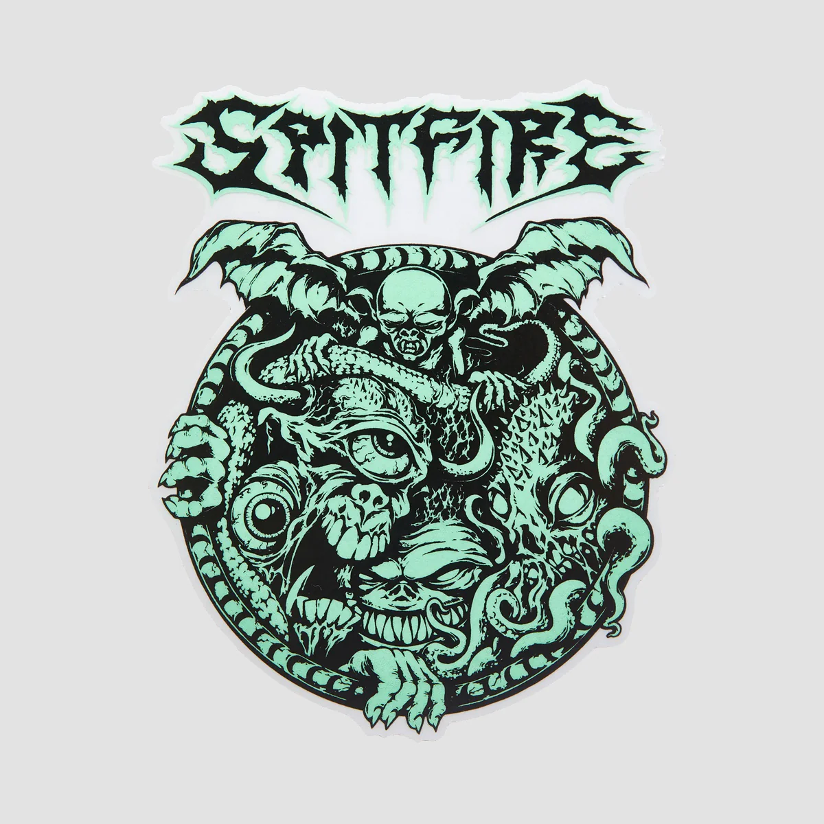Spitfire Demon Gate Sticker 140x105mm