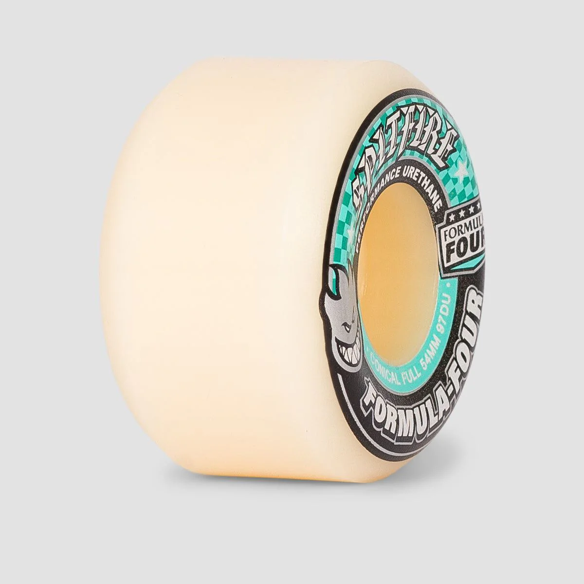 Spitfire Formula Four Conical Full 97du Skateboard Wheels Natural/Teal 54mm - Image 2
