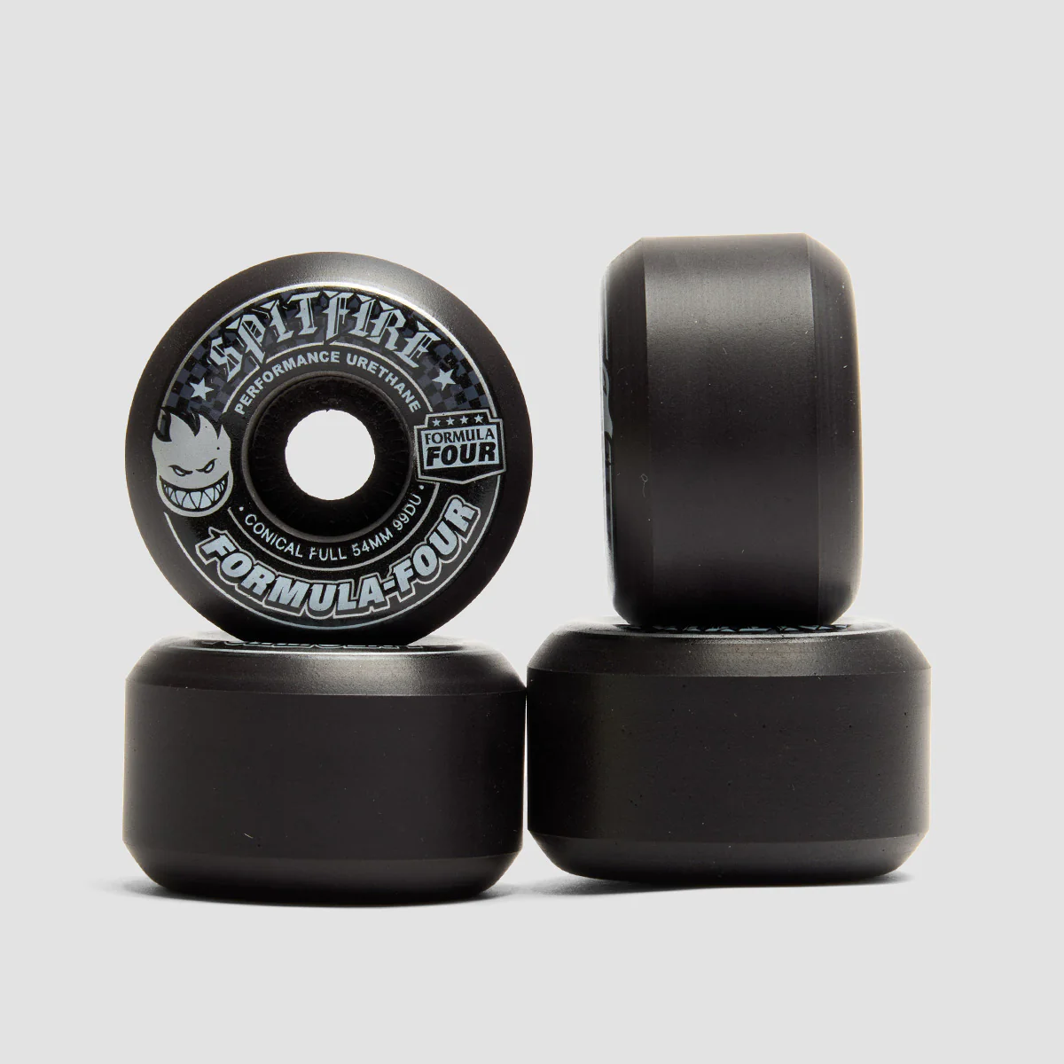Spitfire Formula Four Conical Full 99DU Skateboard Wheels Black 54mm