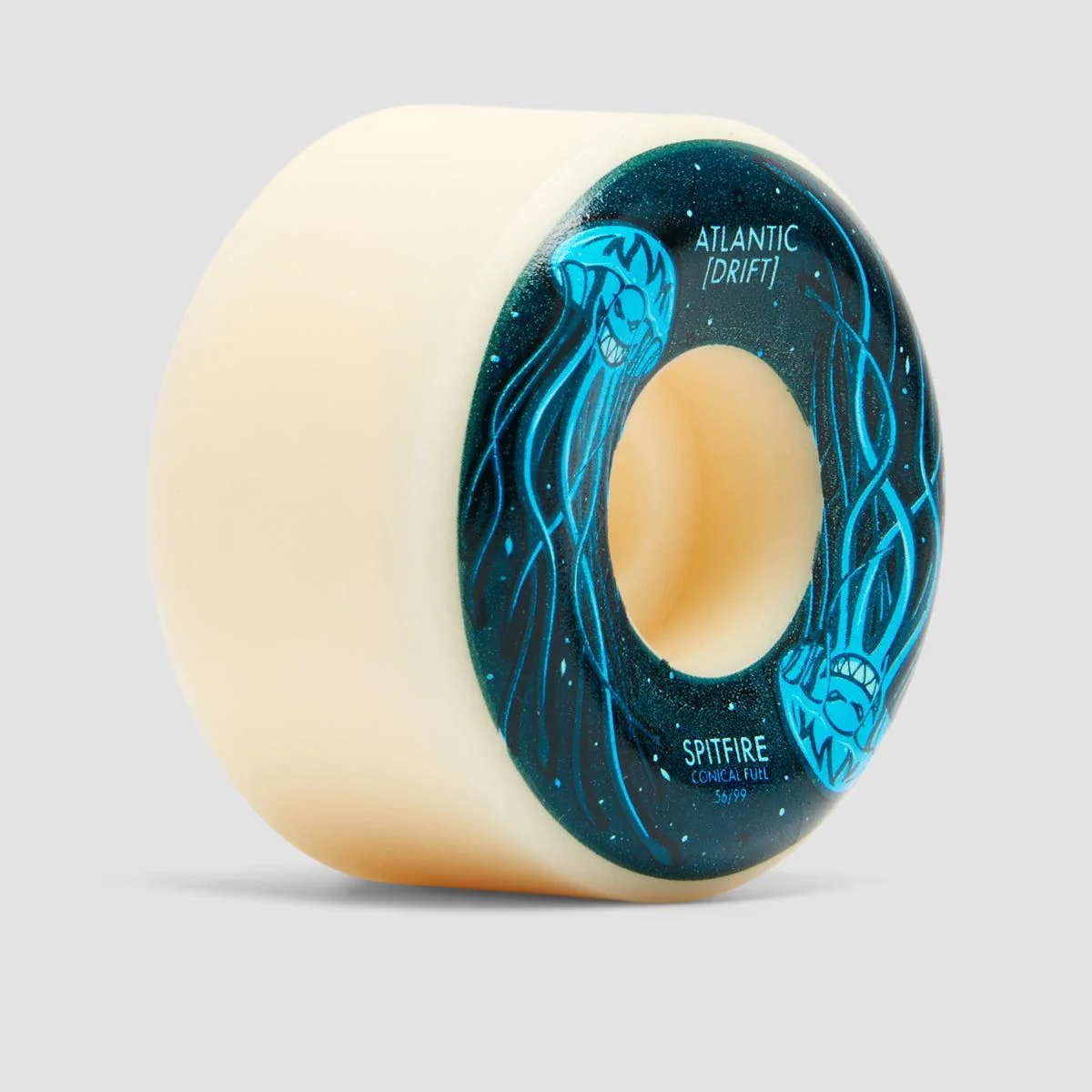 Spitfire Formula Four Conical Full 99DU X Atlantic Drift Skateboard Wheels Natural 56mm - Image 2