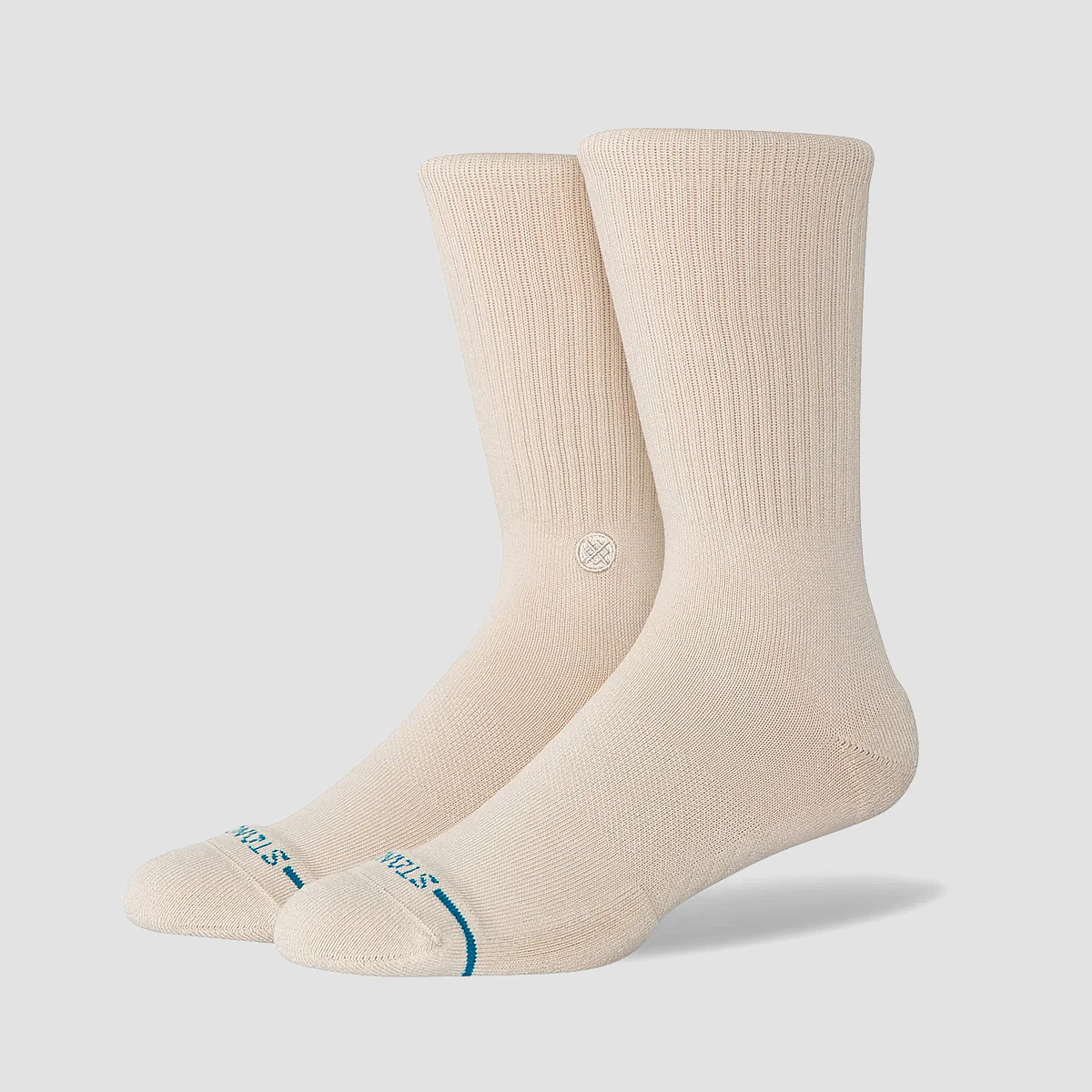 Stance Icon Crew Socks Oatmeal