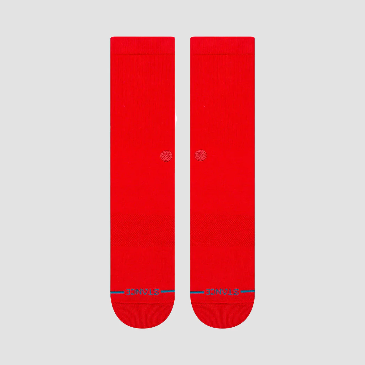 Stance Icon Crew Socks Red - Image 2