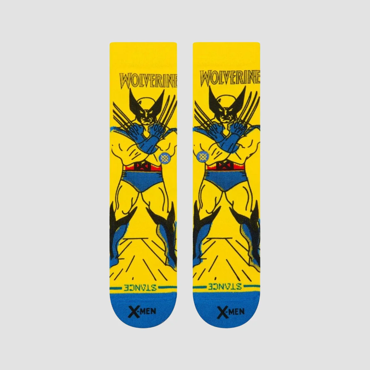 Stance Marvel Wolverine Crew Socks Yellow - Image 2