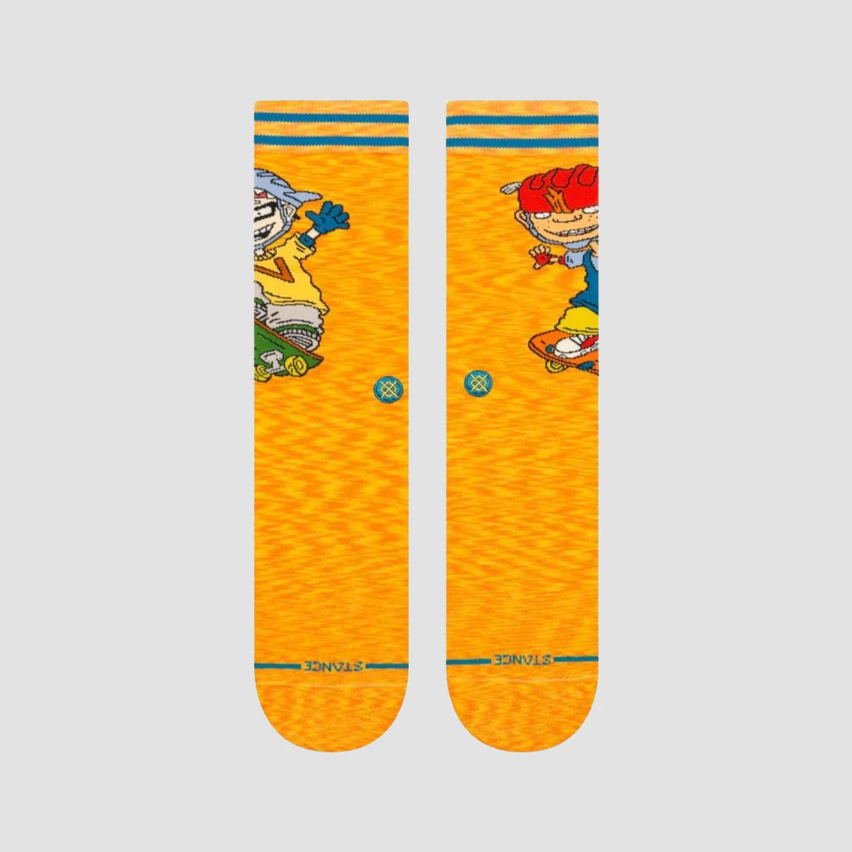 Stance Rocket Power Sam And Twister Crew Socks Orange - Image 2