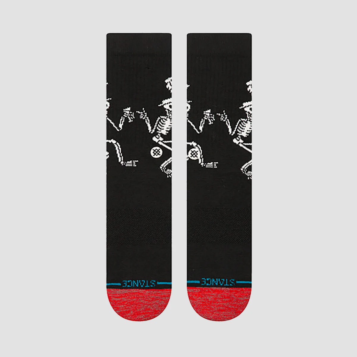 Stance Social Distortion Skelly Dancing Crew Socks Black
