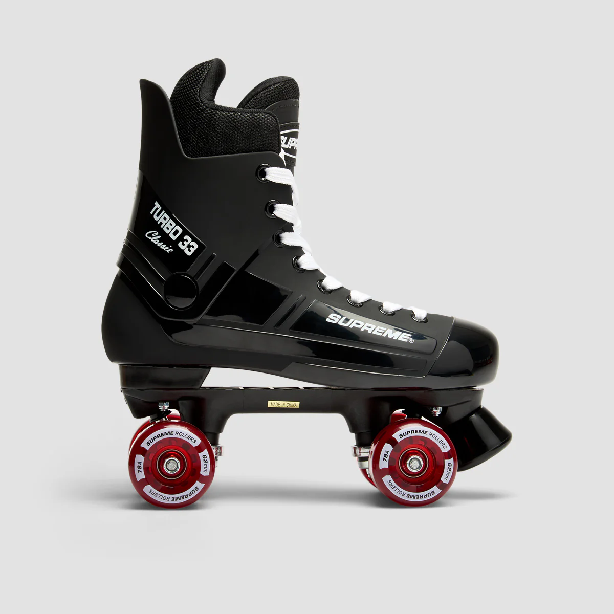 Supreme Turbo 33 Nylon Quad Skates Black/Red