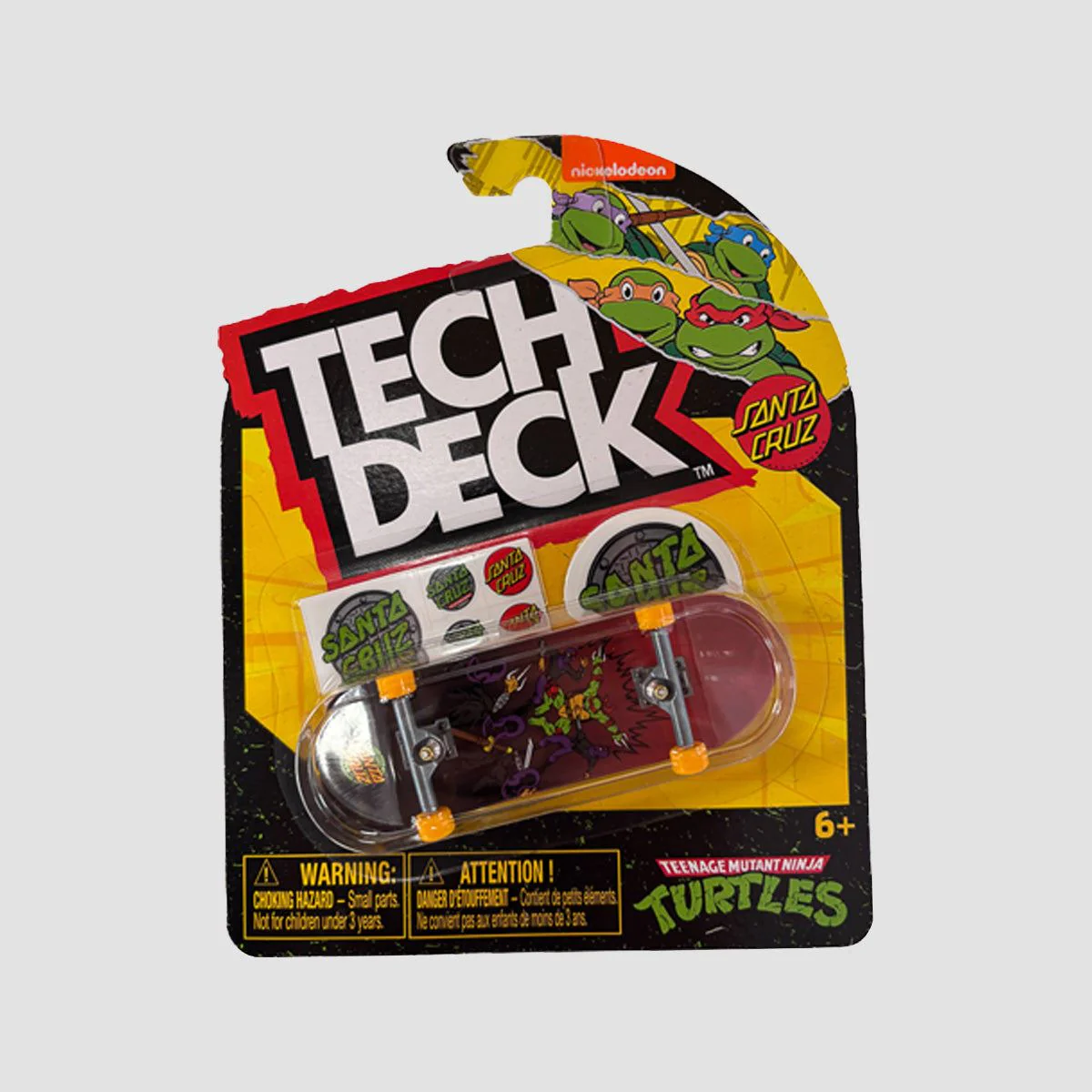 Tech Deck 96mm (M52) Fingerboard - Random Santa Cruz X TMNT - Image 4