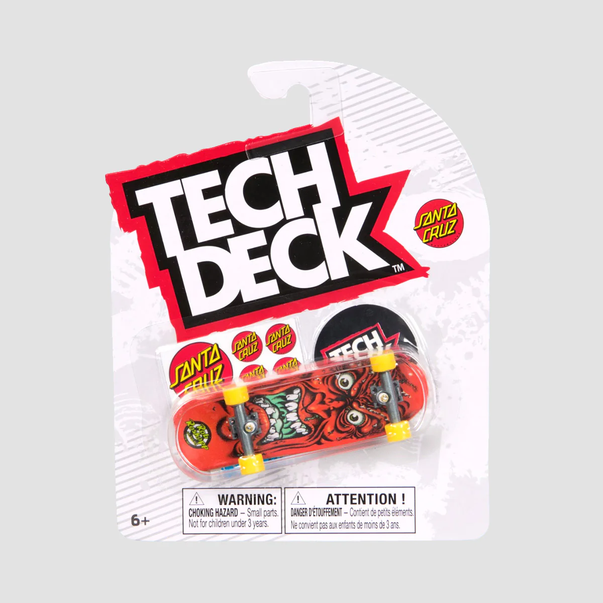 Tech Deck 96mm Shape N'SK8 Fingerboard Santa Cruz Roskopp Face