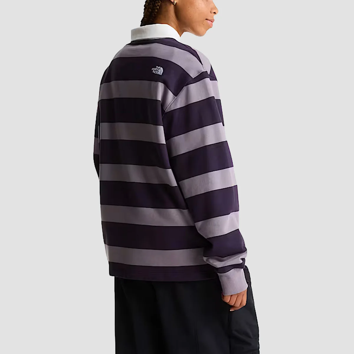 The North Face Unisex Rugby Polo Sweatshirt Transcendent Grey/Endle - Image 2