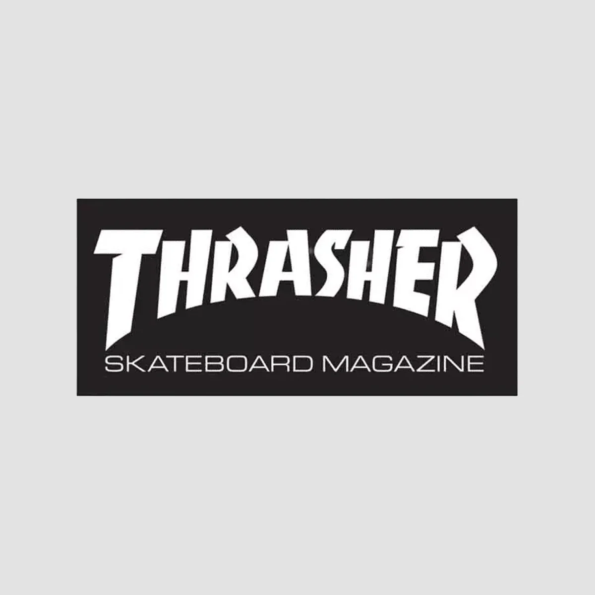 Thrasher Skate Mag Logo Small Sticker Black/White 95x40mm