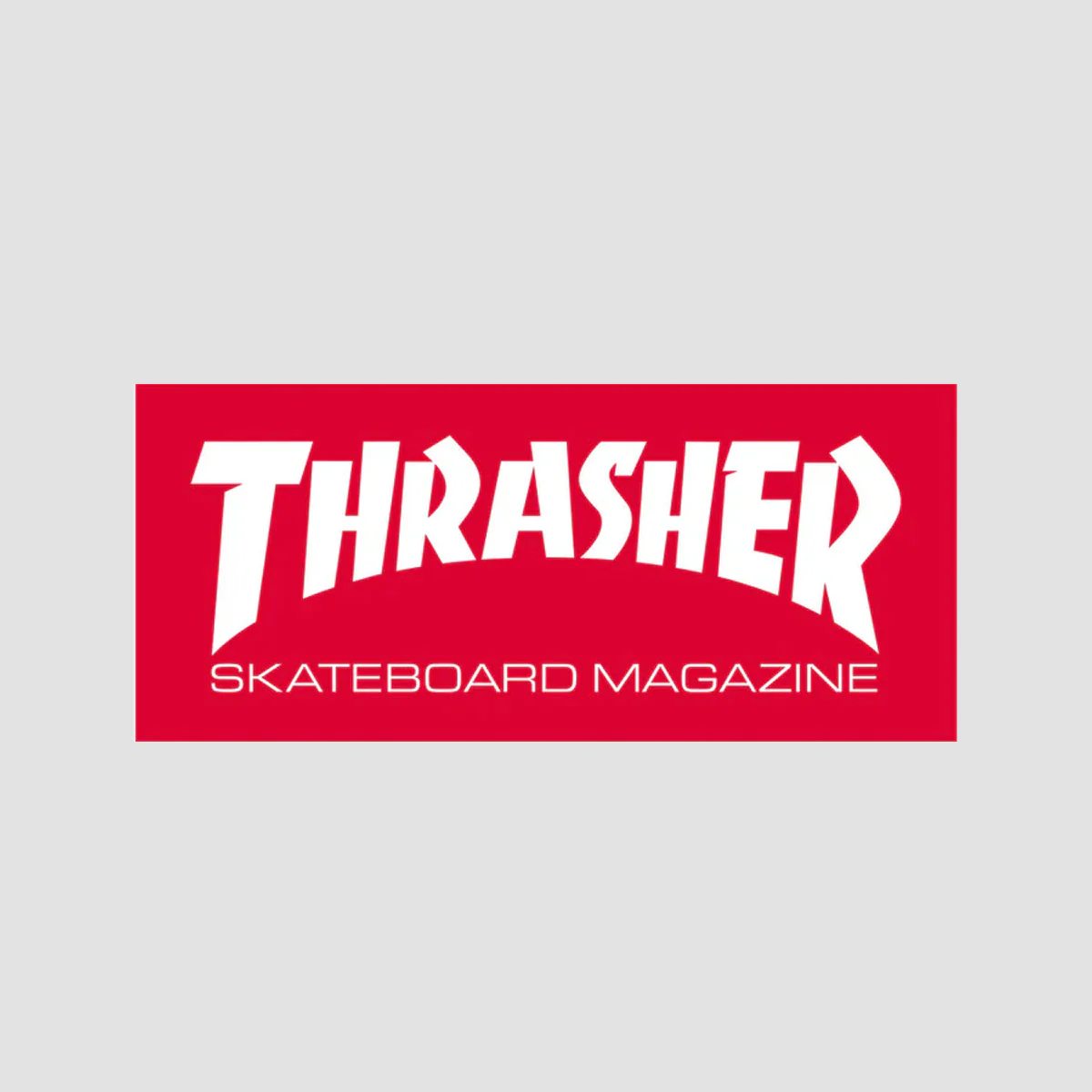 Thrasher Skate Mag Logo Small Sticker Red/White 95x40mm
