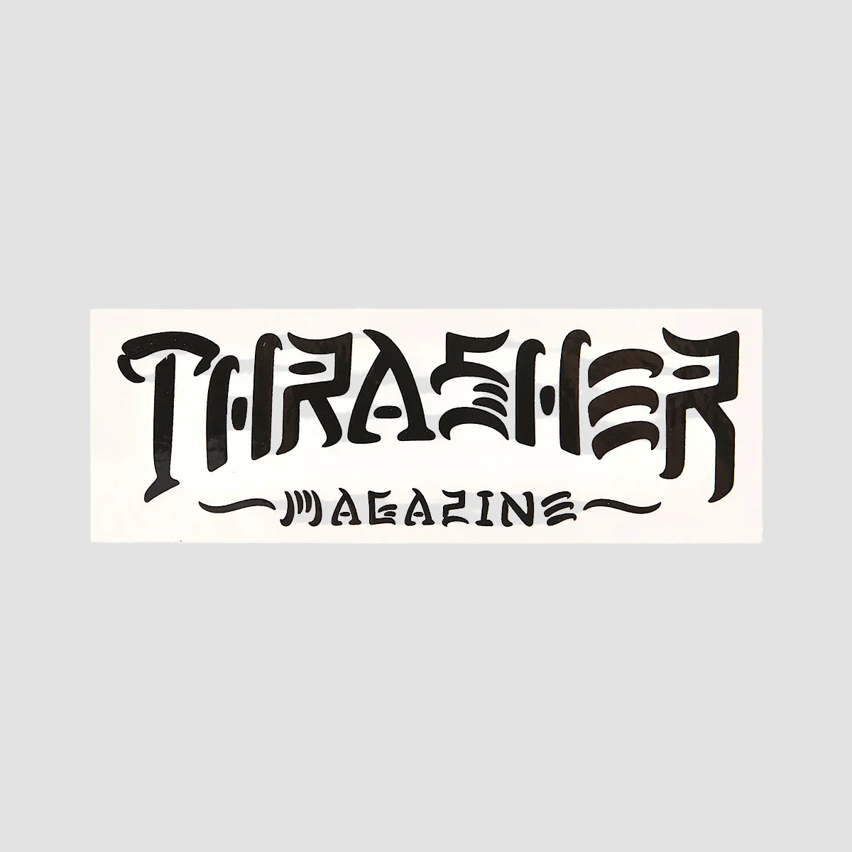 Thrasher Thrash & Destroy Sticker White/Black 125x45mm