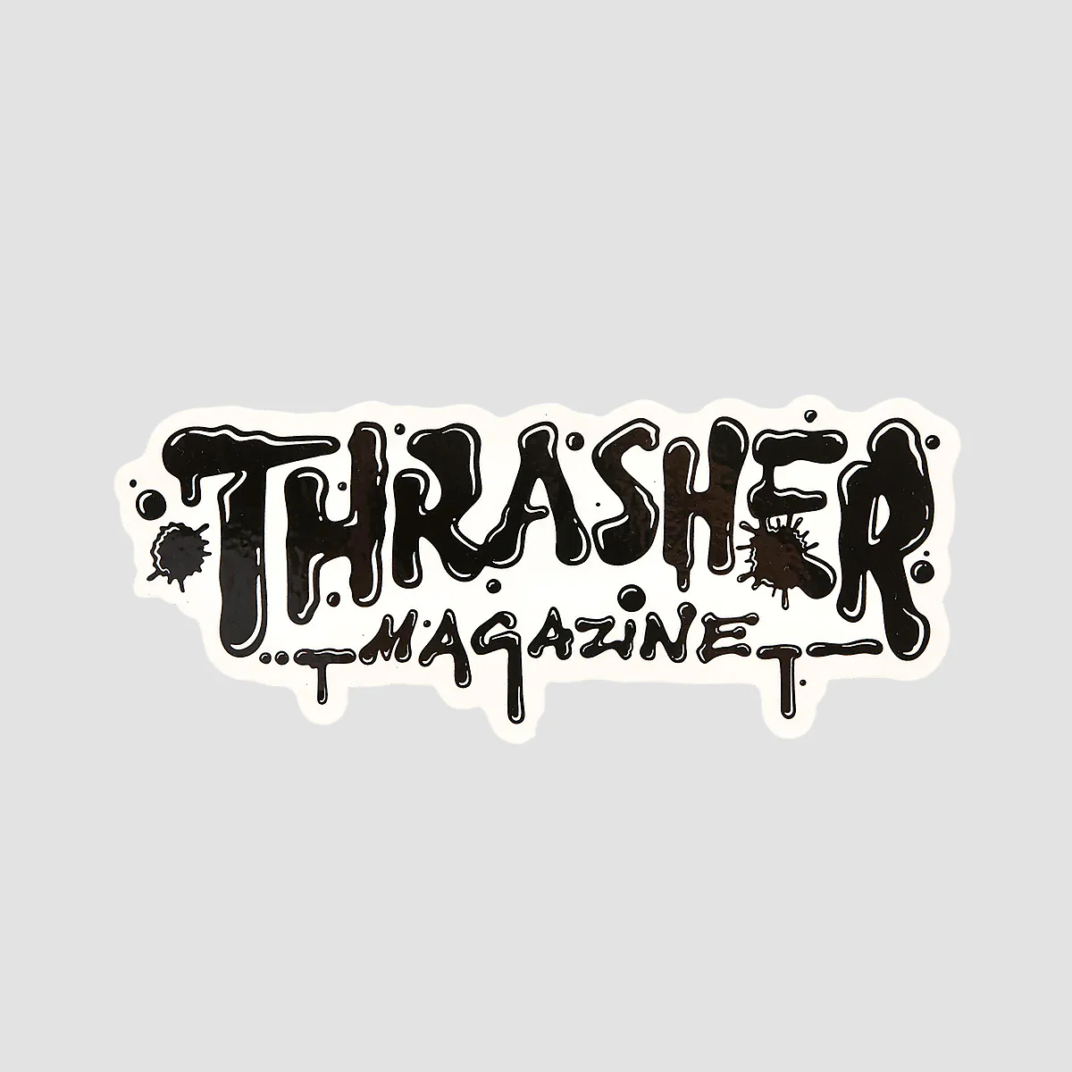 Thrasher Wet Paint Sticker Black 150x60mm
