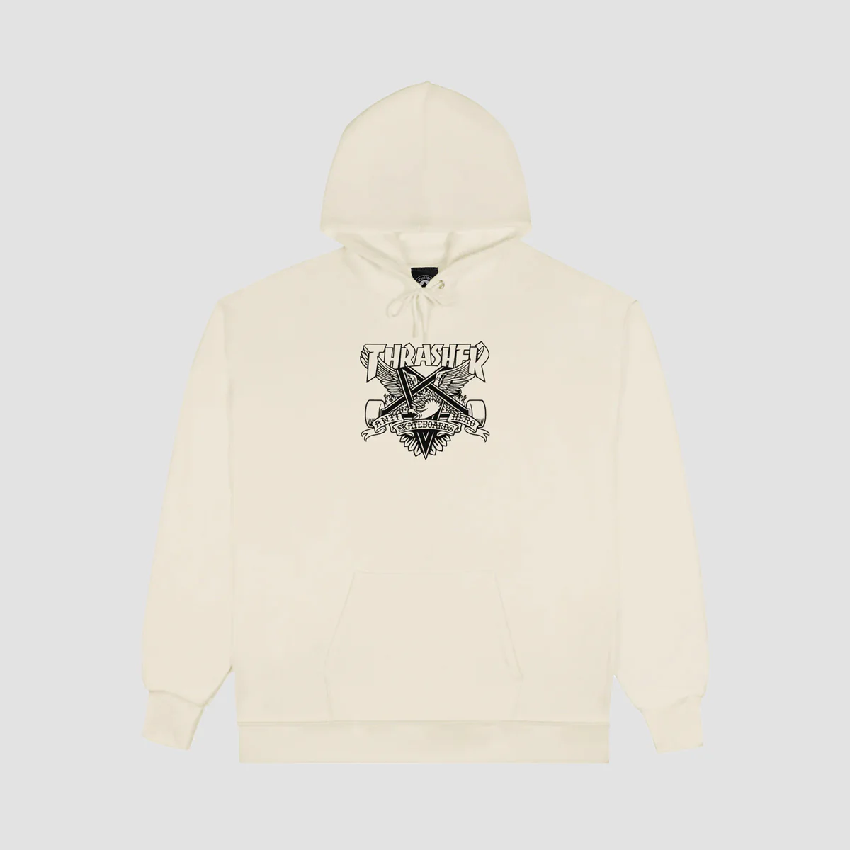 Thrasher X Antihero Eaglegram Pullover Hoodie Sand