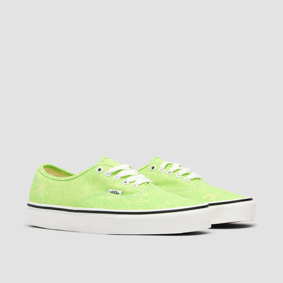 Vans Authentic Shoes - Neon Acid Wash Green - Image 2