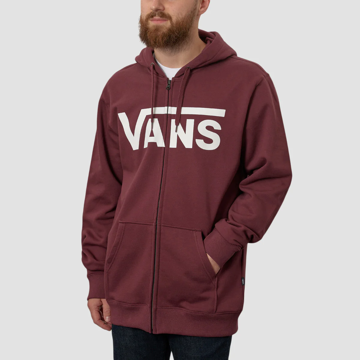 Vans Classic II Zip Hoodie Port Royale/White - Image 2