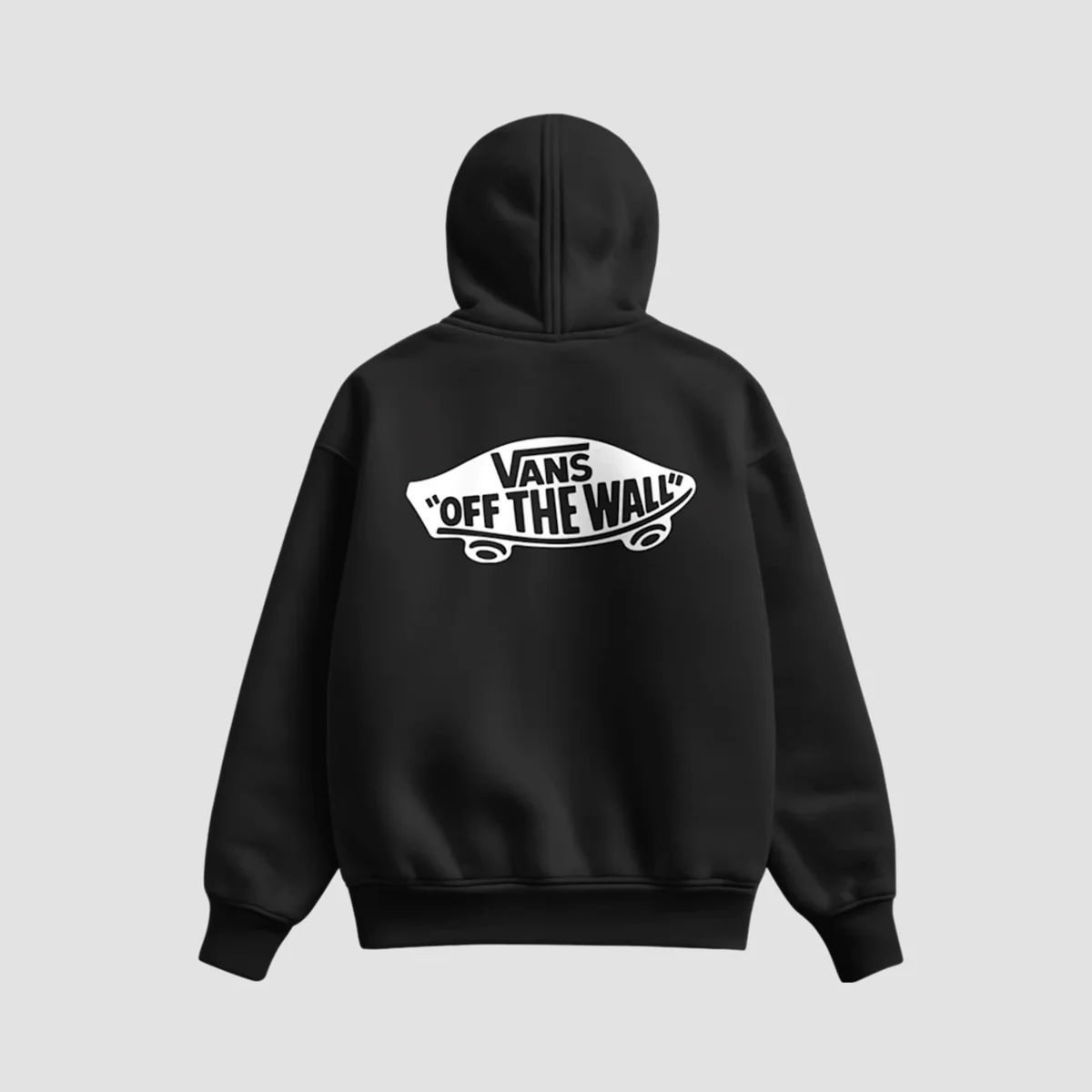 Vans Double Standard Pullover Hoodie Black/White - Image 2