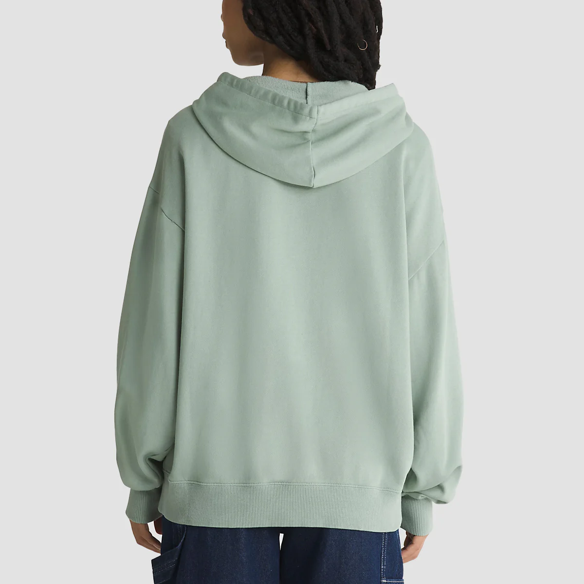 Vans Everyday Oversized Zip Hoodie Iceberg Green - Womens - Image 2