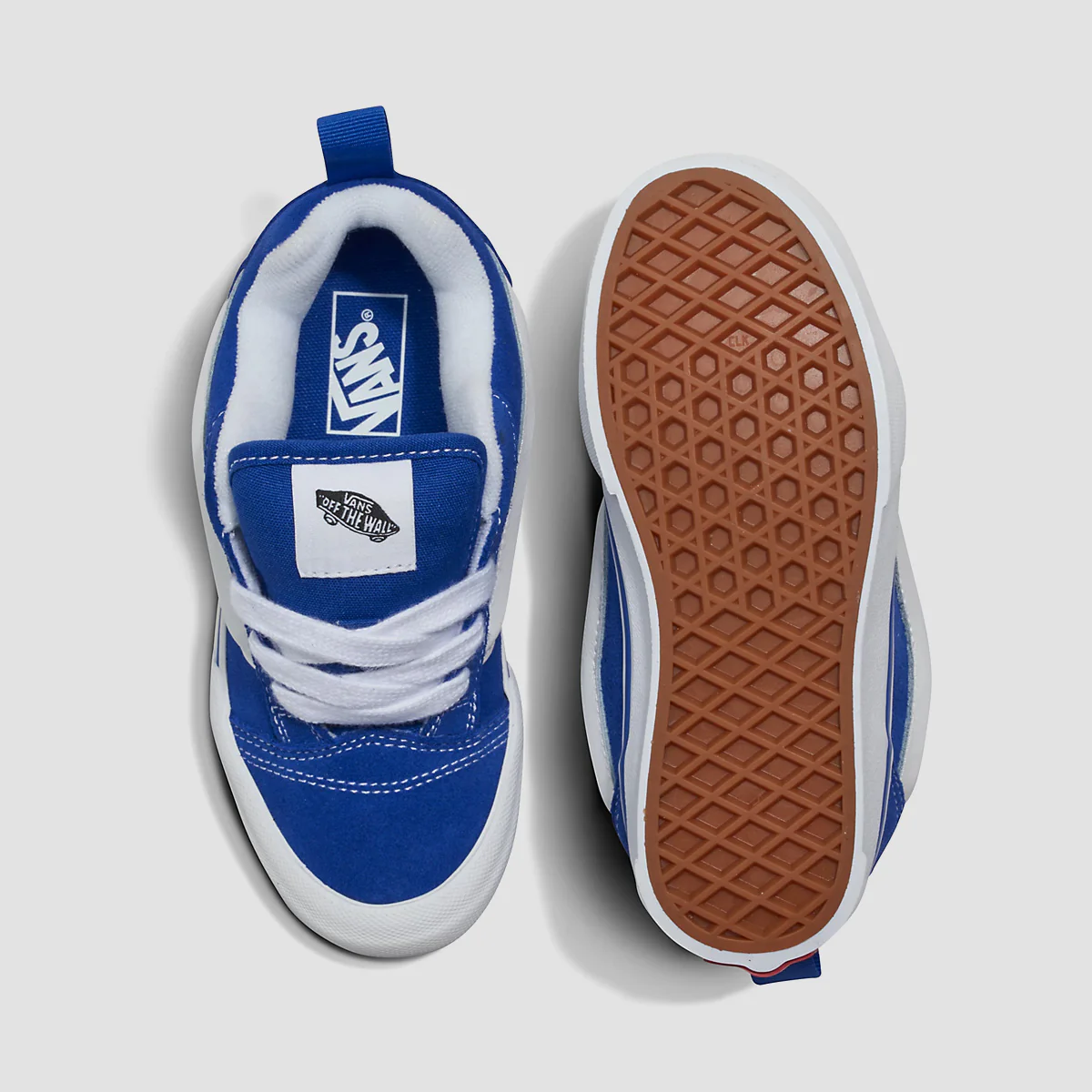 Vans Knu Skool Shoes - Blue/True White - Kids - Image 3