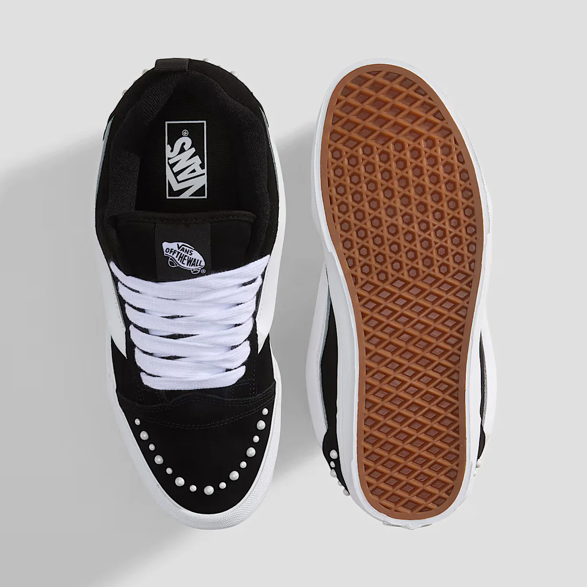 Vans Knu Skool Shoes - Pearls Black - Image 3