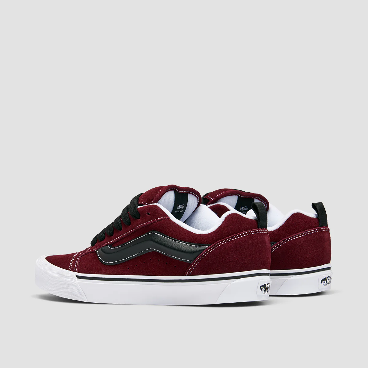Vans Knu Skool Shoes - Suede Port/Black - Image 3