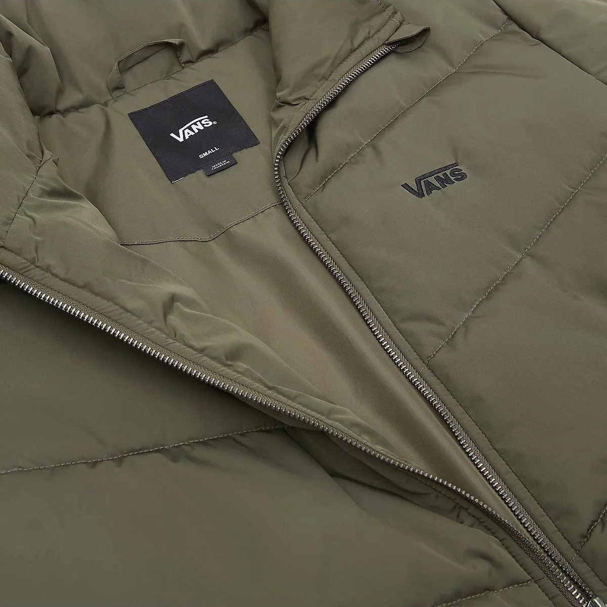 Vans Mte Foundry Puffer Jacket Grape Leaf - Image 3