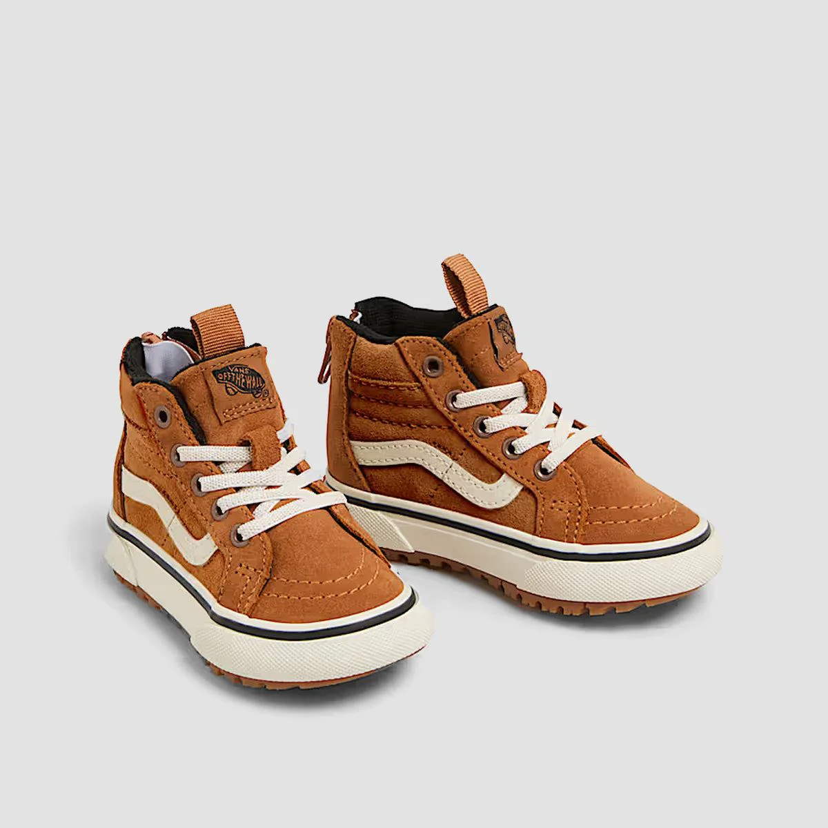Vans MTE SK8-Hi Zip High Top Shoes - Glazed Ginger - Kids - Image 2