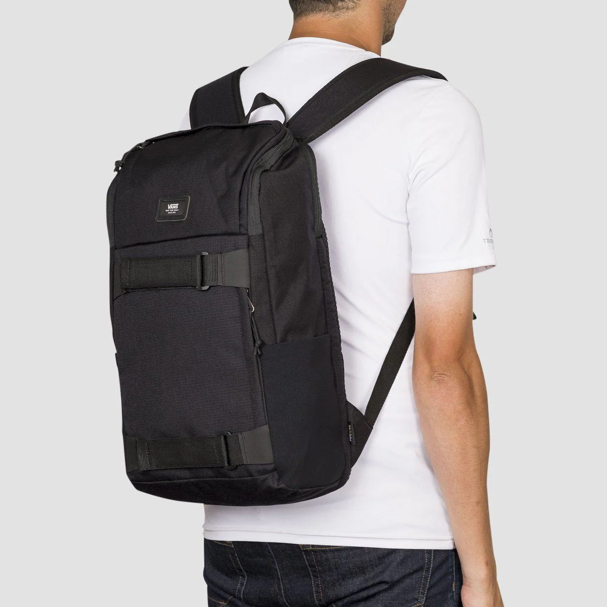 Vans Obstacle 23L Skatepack Backpack Black Ripstop - Image 2