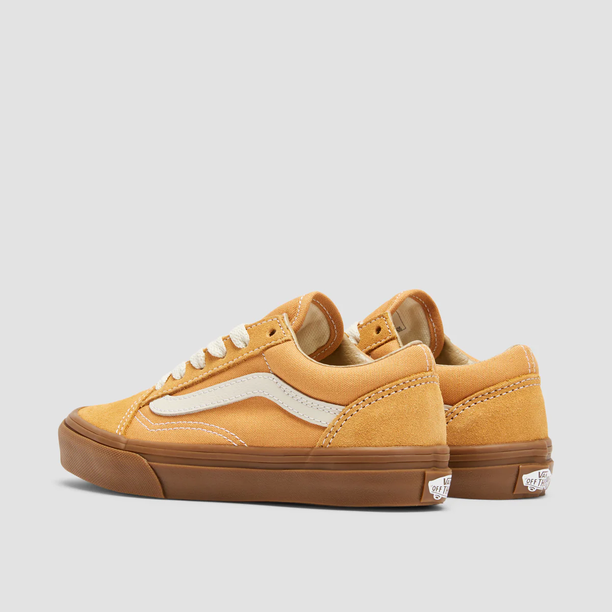 Vans Old Skool Shoes - Gum Antelope - Kids - Image 3