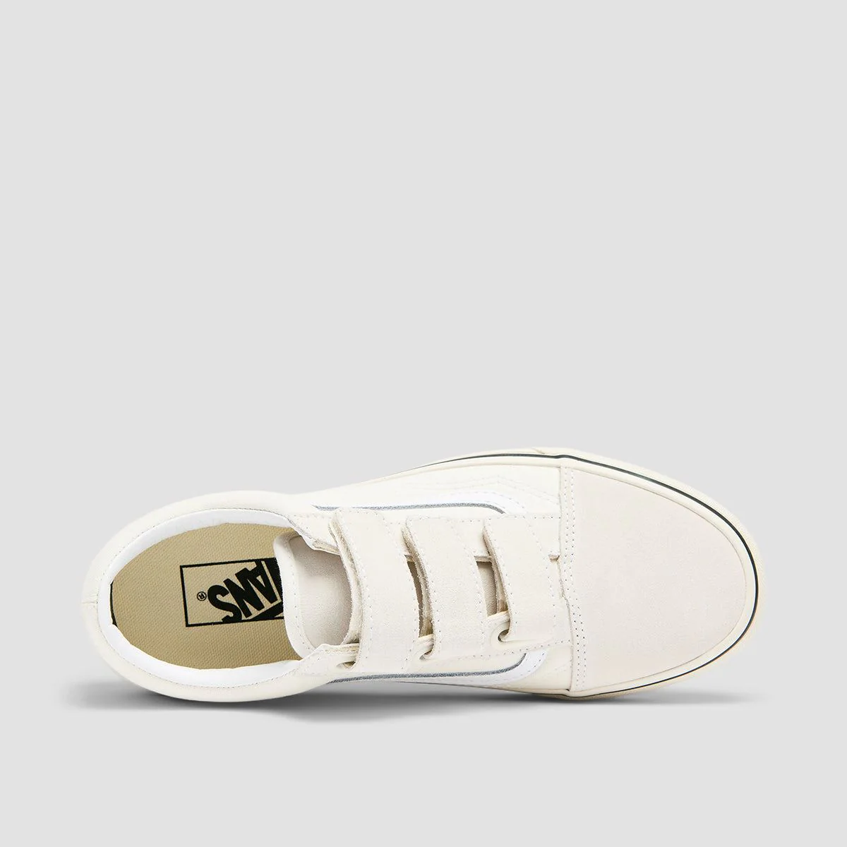 Vans Old Skool V Shoes - Marshmallow/Turtledove - Image 4