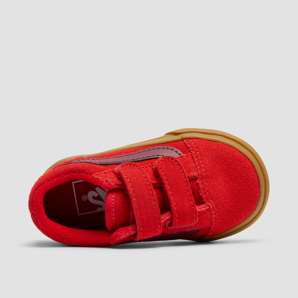 Vans Old Skool V Shoes - Gum Red - Kids - Image 4