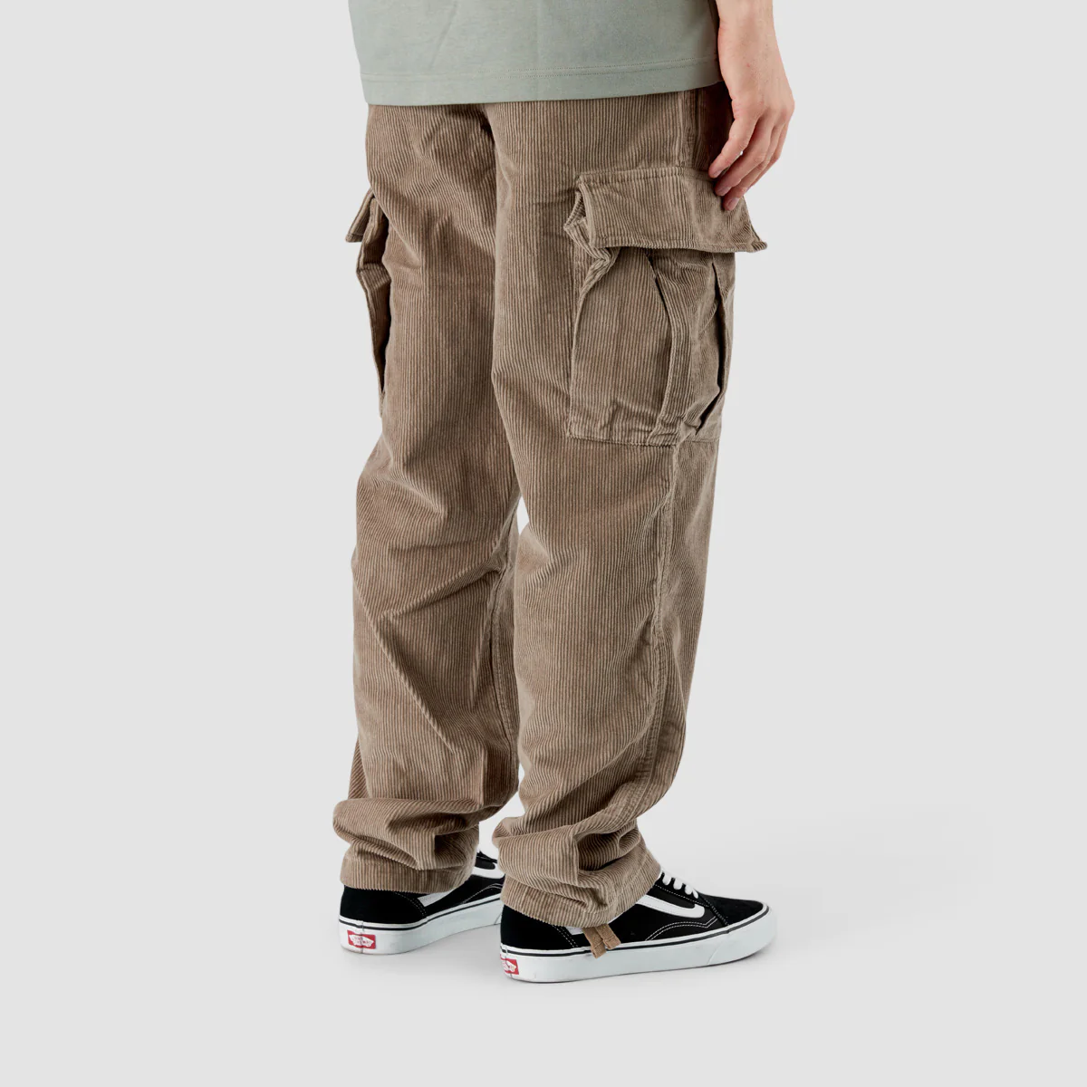 Vans Service Cargo Corduroy Loose Tapered Pants Desert Taupe - Image 3