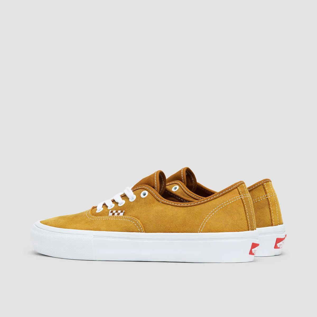 Vans Skate Authentic Shoes - Leather Golden Brown - Image 3