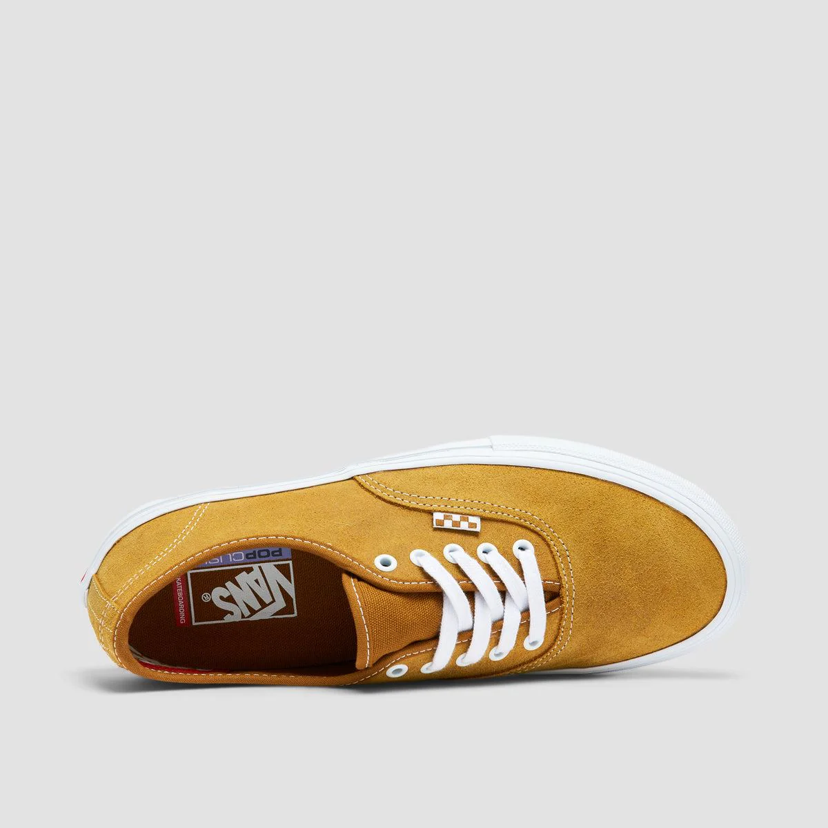 Vans Skate Authentic Shoes - Leather Golden Brown - Image 4