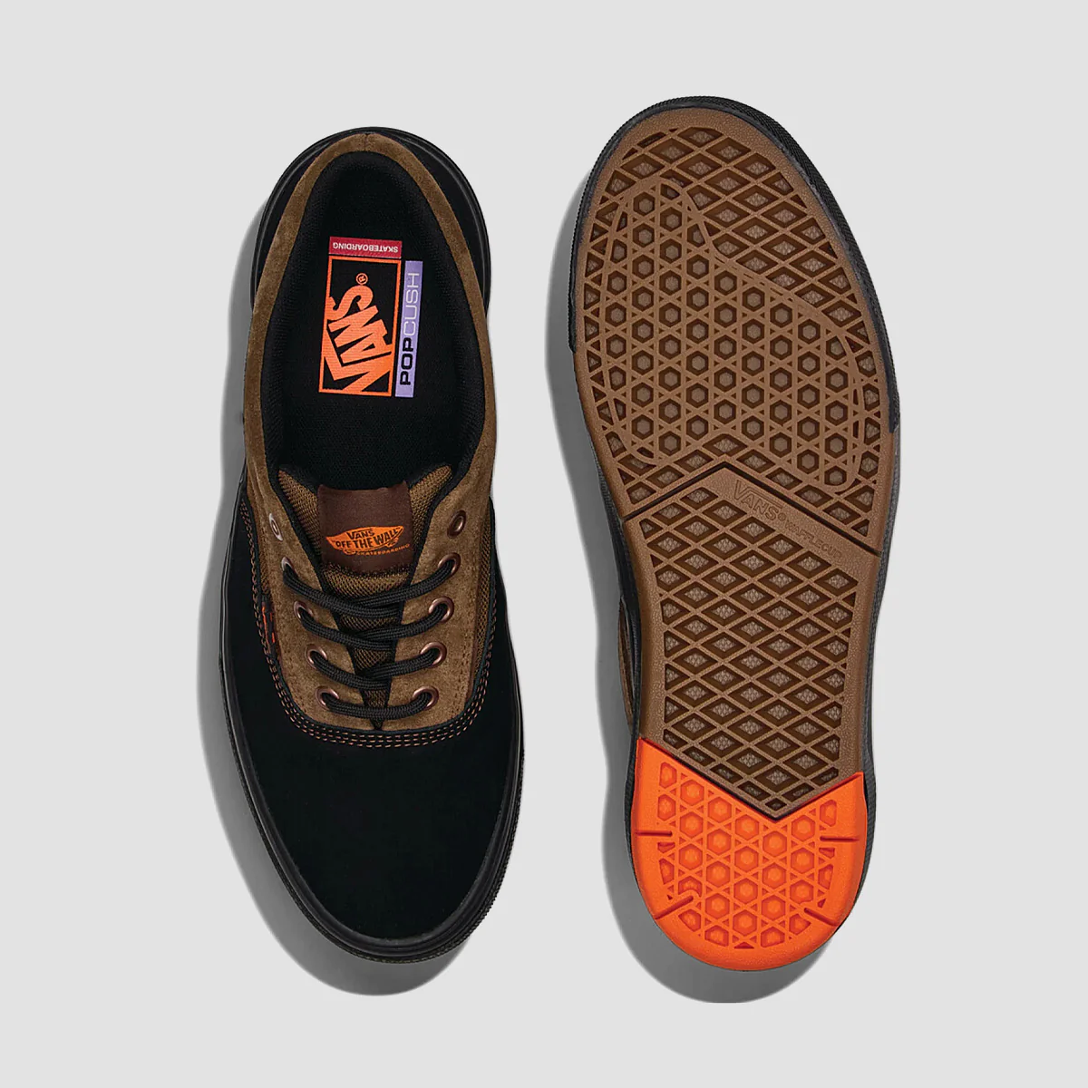 Vans Skate Era Wafflecup Shoes - Black/Brown - Image 2