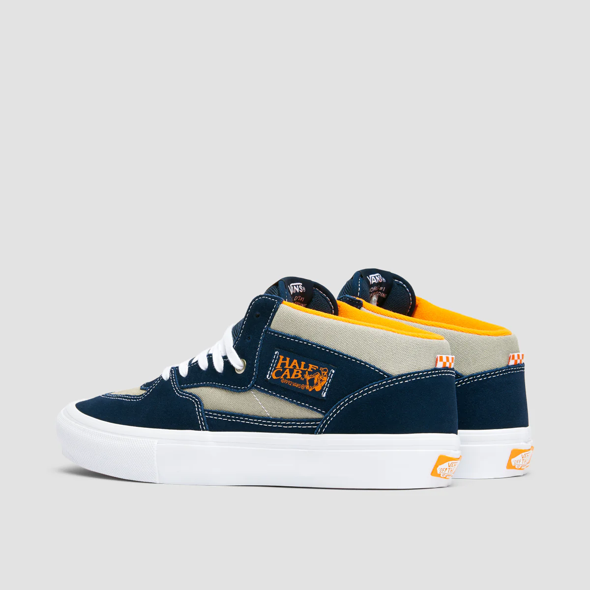 Vans Skate Half Cab Mid Top Shoes - Smoke/Navy - Image 3