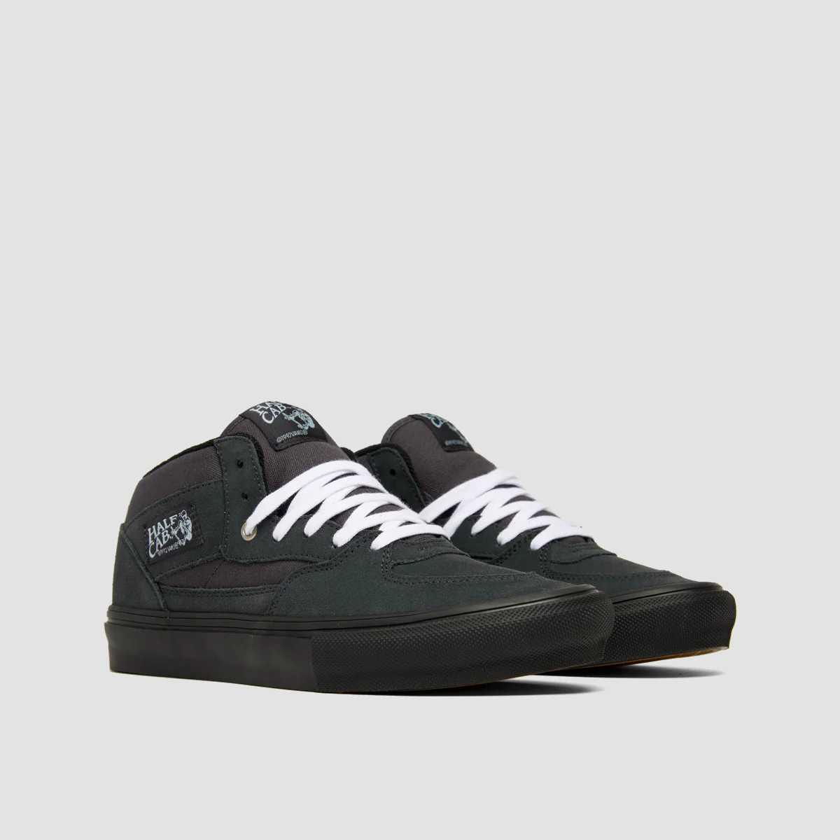 Vans Skate Half Cab Shoes - Charcoal Grey/Black - Image 2