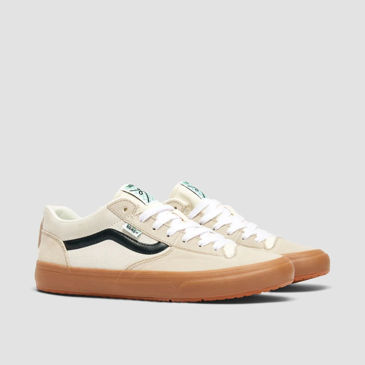 Vans Skate Lizzie Low Shoes - Marshmallow/Gum - Image 2