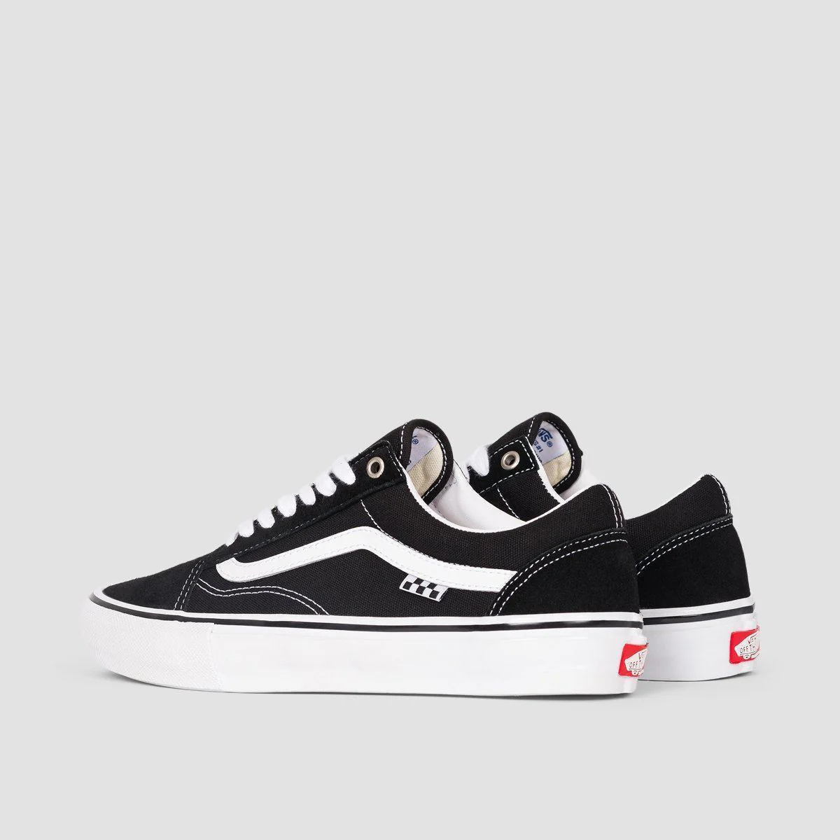 Vans Skate Old Skool Shoes - Black/White - Image 3