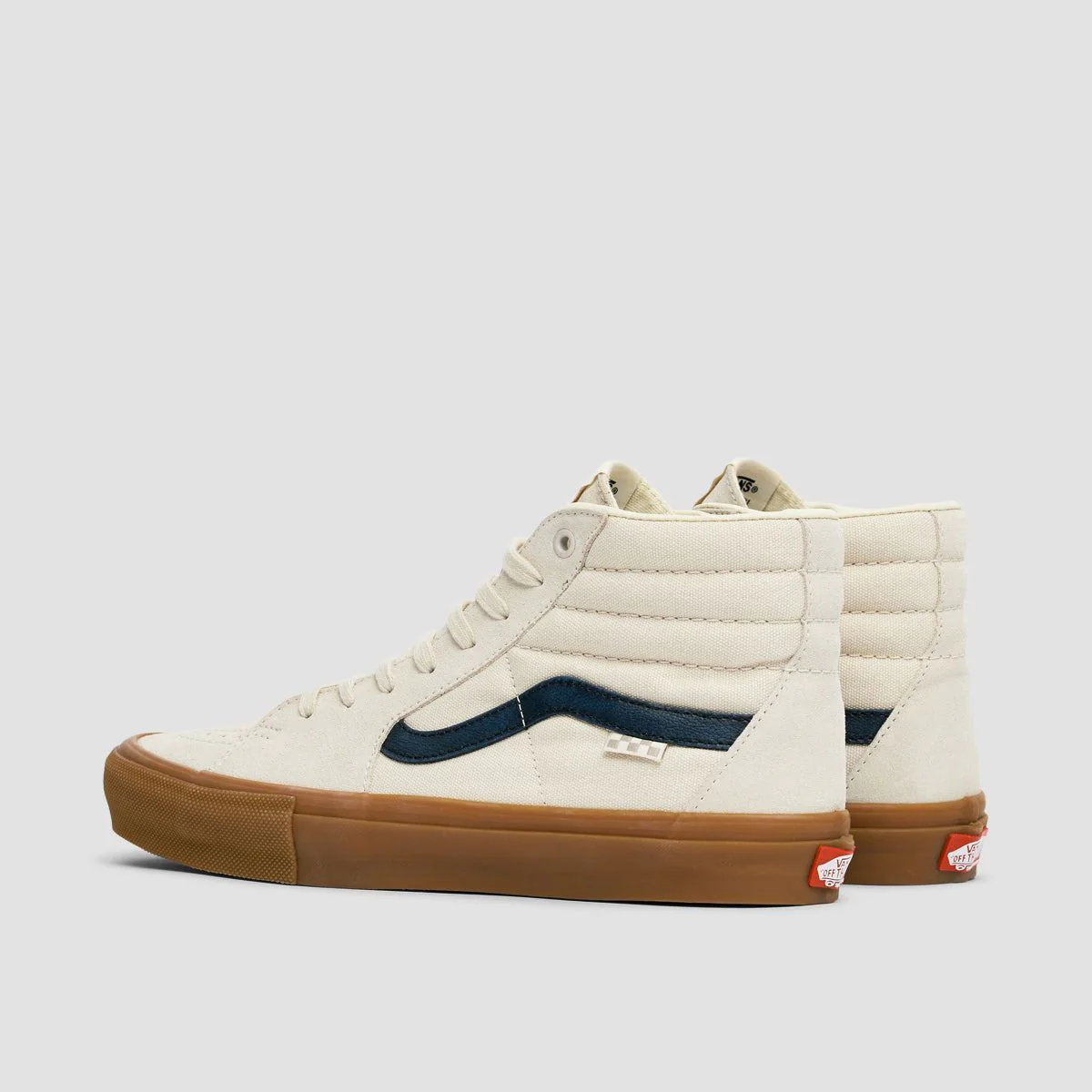Vans Skate SK8-Hi High Top Shoes - Birch/Gum - Image 3