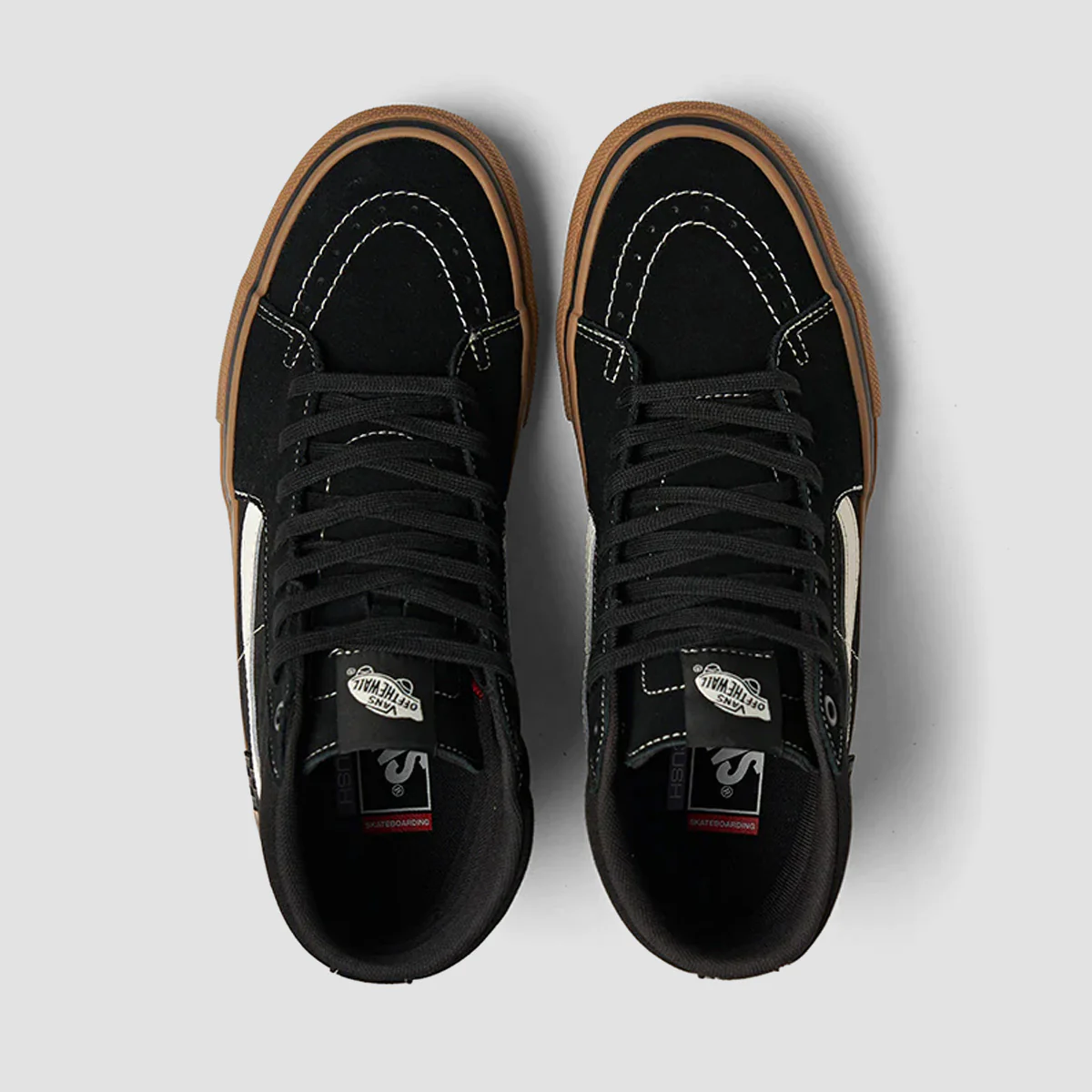 Vans Skate Sk8-Hi Shoes - Black/Gum/White - Image 3