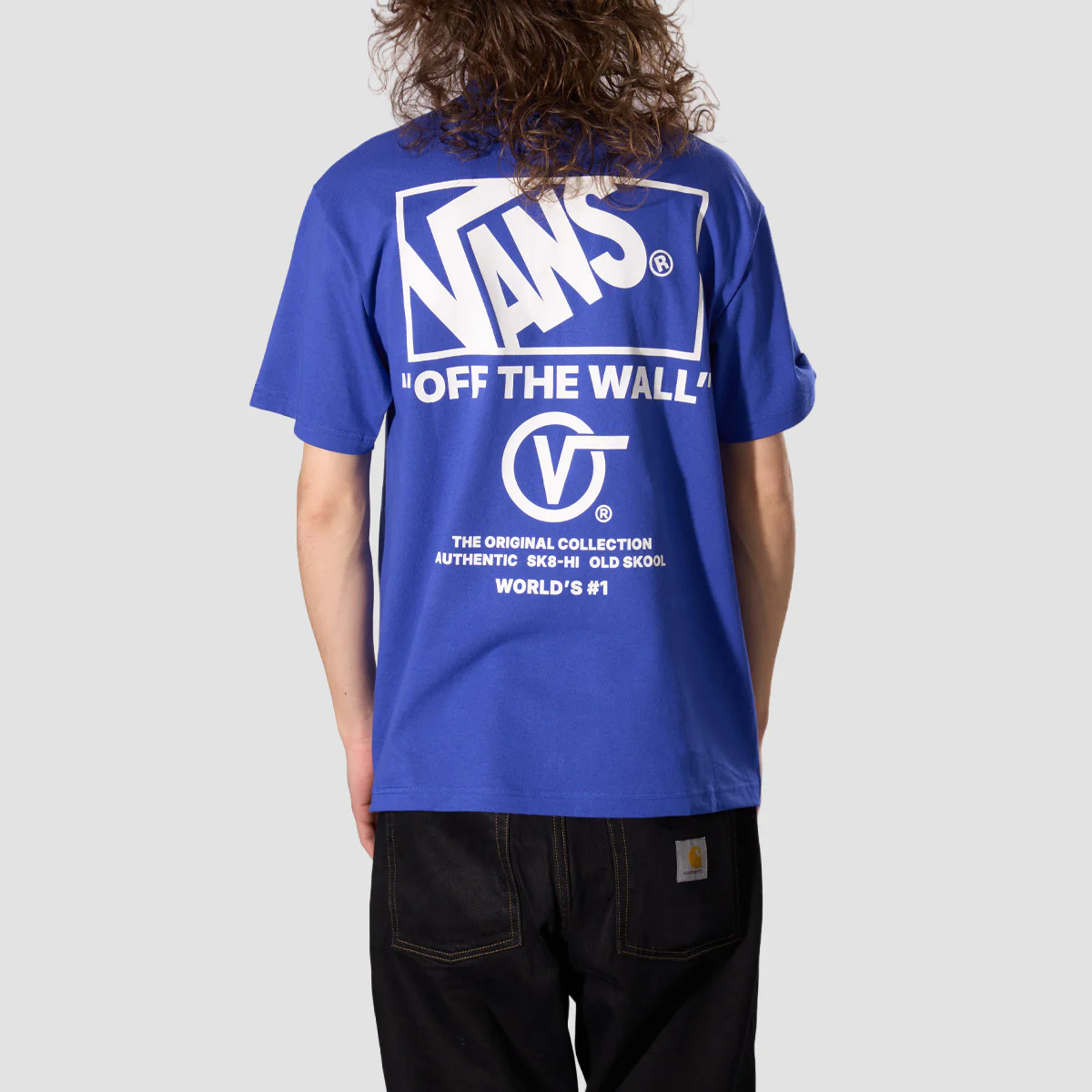 Vans Stacked Hi T-Shirt Royal Cobalt - Image 2