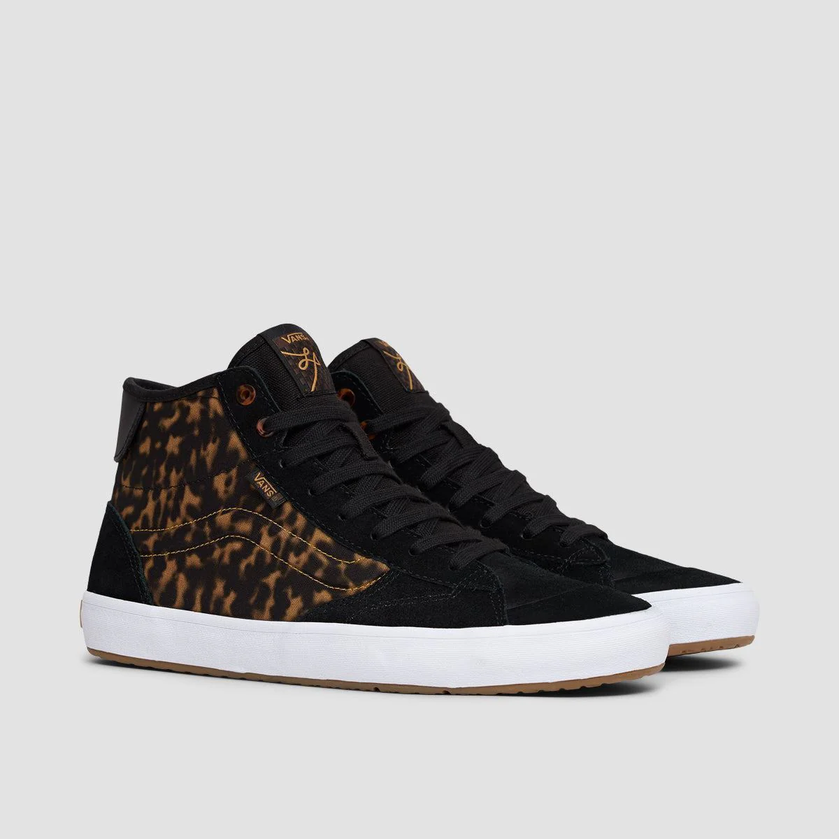 Vans The Lizzie High Top Shoes - Tortoise Dark Brown/Black - Image 2
