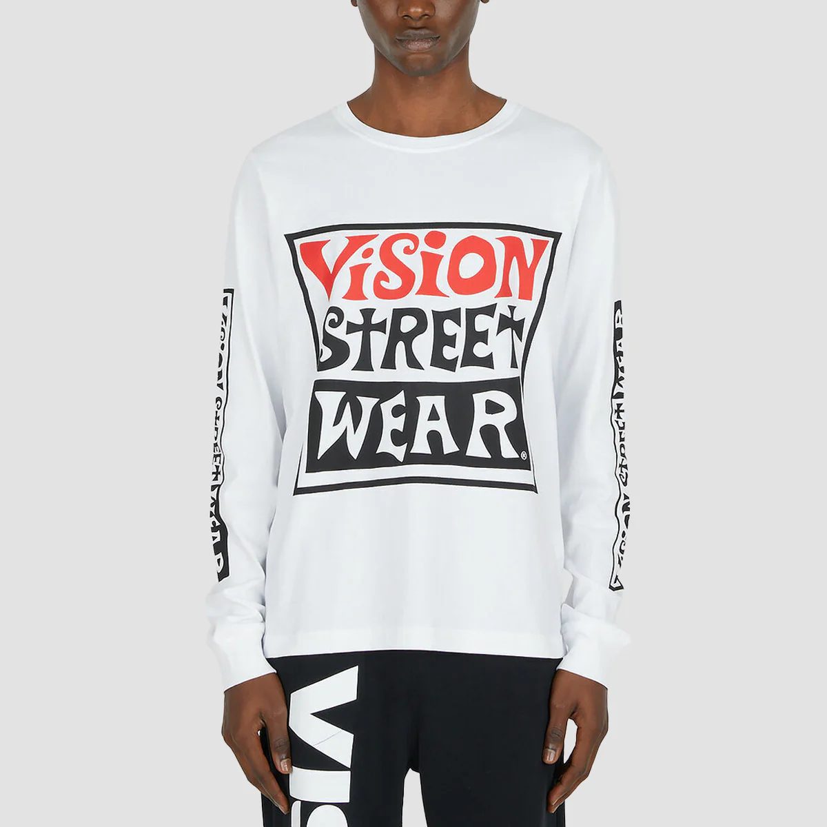Vision Wavy OG Box Logo Longsleeve T-Shirt White