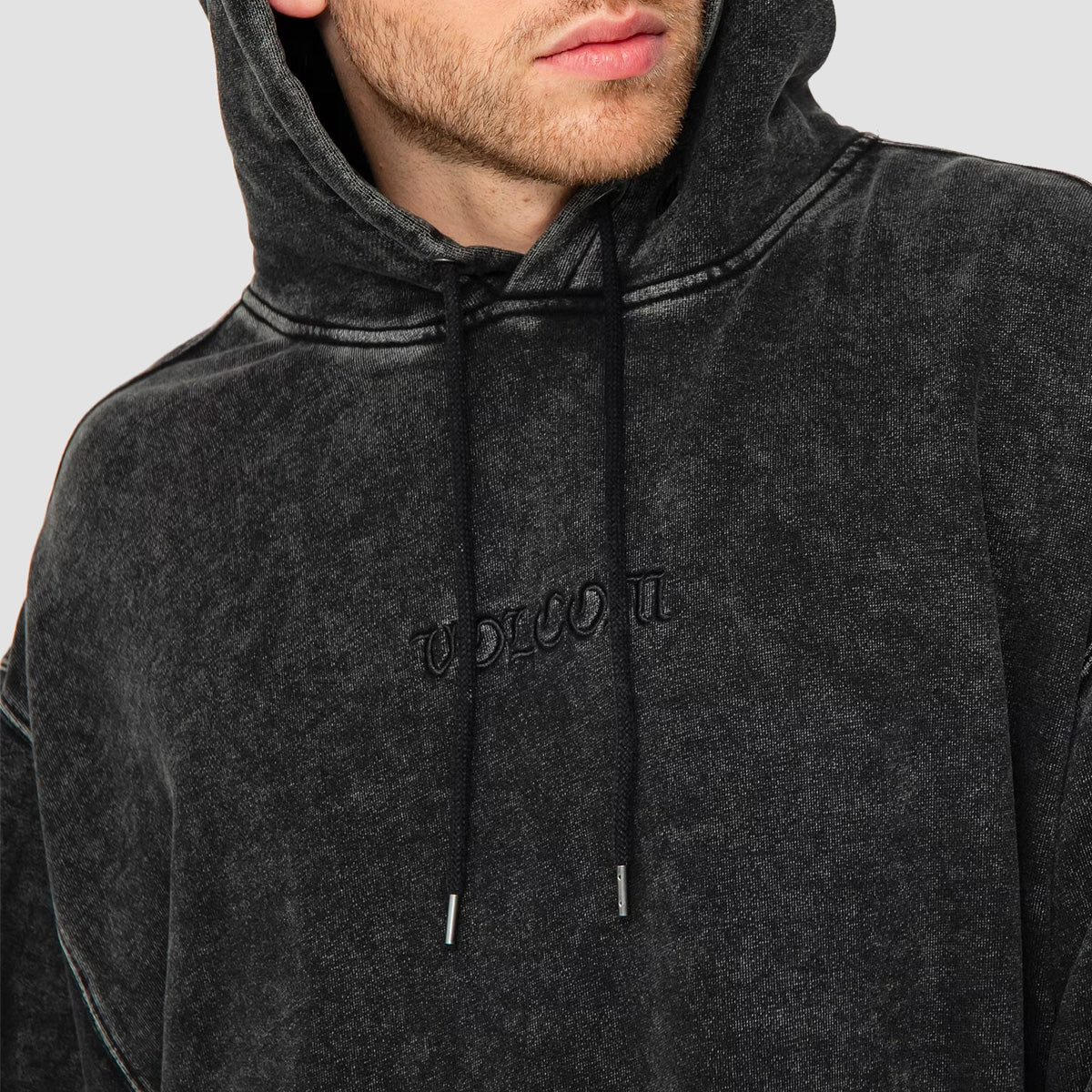 Volcom Acid Wall Pullover Hoodie Black - Image 2