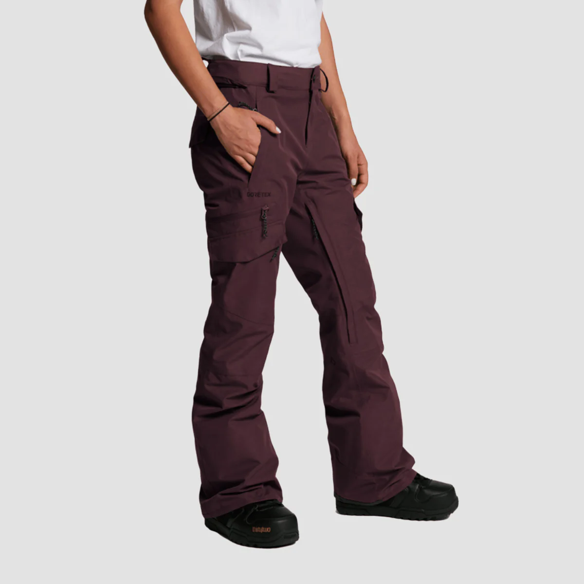 Volcom Aston Gore-Tex Snow Pants Black Red - Womens - Image 2