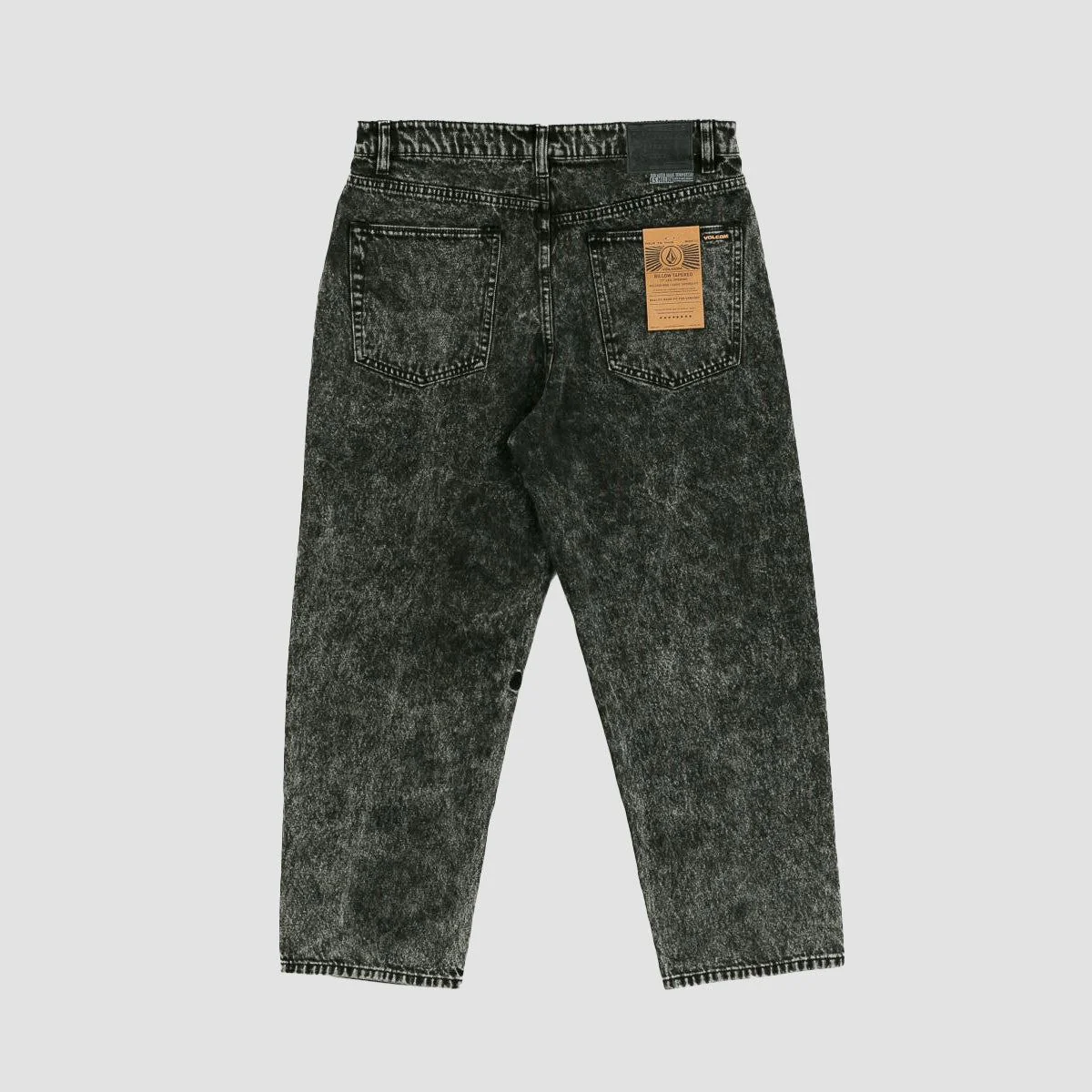Volcom Billow Tapered Jeans Light Acid Black - Image 4